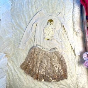 Cherokee Easter outfit with sequin tutu